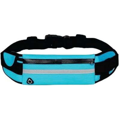JaBranDo Sac banane en néoprène Sac banane étanche pour les activités sportives Spécialement conçu pour l'extérieur Porte-bouteille d'eau Avec sortie casque Facile à régler, bleu clair, JaBranDo Sac banane en néoprène Sac banane étanche pour les activités sportives Spécialement conçu pour l'extérieur Porte-bouteille d'eau Avec sortie casque Facile à régler, bleu clair,