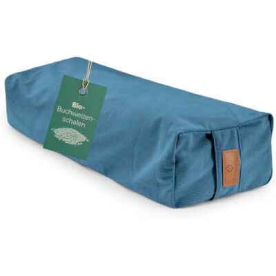 #DoYourYoga Traversin de yoga en velours côtelé avec coquilles de sarrasin Coussin de méditation, coussin de siège, coussin Zafu pour Yin Yoga Housse lavable bleu sarcelle 67 cm x 13 cm #DoYourYoga Traversin de yoga en velours côtelé avec coquilles de sarrasin Coussin de méditation, coussin de siège, coussin Zafu pour Yin Yoga Housse lavable bleu sarcelle 67 cm x 13 cm