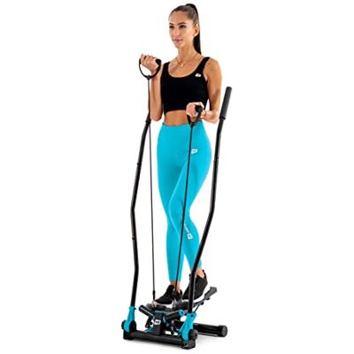 HS HOP-SPORT Hop-Sport Stepper Pliable HS-045S Slim avec poignées, Nordic Walking, Stepper Fitness avec extenseurs, Résistance réglable, Ordinateur d'entraînement HS HOP-SPORT Hop-Sport Stepper Pliable HS-045S Slim avec poignées, Nordic Walking, Stepper Fitness avec extenseurs, Résistance réglable, Ordinateur d'entraînement