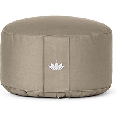 Lotuscrafts Coussin de yoga et de méditation extra haut Hauteur d'assise 20 cm Housse lavable en coton Coussin d'assise de yoga avec rembourrage en épeautre Certifié GOTS Lotuscrafts Coussin de yoga et de méditation extra haut Hauteur d'assise 20 cm Housse lavable en coton Coussin d'assise de yoga avec rembourrage en épeautre Certifié GOTS