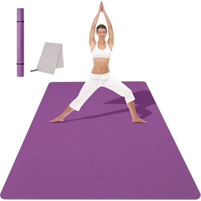 CAMBIVO Tapis de Sport Grand 183x122cm Yoga Mat TPE Antidérapant, Support Gym XXL Epais pour Gymnastique, Entraînement Maison, Fitness, Pilates CAMBIVO Tapis de Sport Grand 183x122cm Yoga Mat TPE Antidérapant, Support Gym XXL Epais pour Gymnastique, Entraînement Maison, Fitness, Pilates
