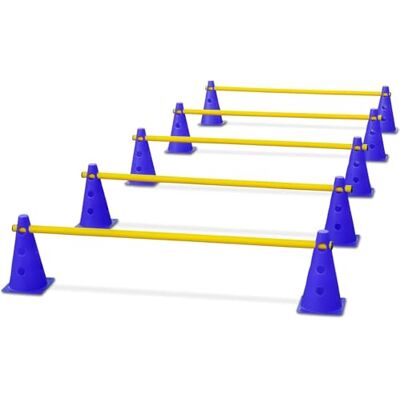HAEST Lot de 15 obstacles pour hobby Horsing, hauteur réglable 8/14/20 cm, barres d'entraînement pour enfants et adultes HAEST Lot de 15 obstacles pour hobby Horsing, hauteur réglable 8/14/20 cm, barres d'entraînement pour enfants et adultes