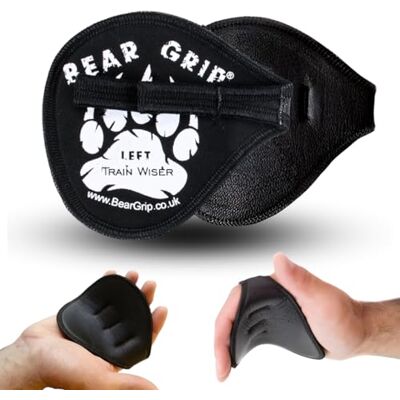 BEAR GRIP ® Gants de gym en néoprène pour homme et femme – Alternative hygiénique aux gants d'haltérophilie, poignées ouvertes pour l'haltérophilie, la musculation, les entraînements d'haltères et BEAR GRIP ® Gants de gym en néoprène pour homme et femme – Alternative hygiénique aux gants d'haltérophilie, poignées ouvertes pour l'haltérophilie, la musculation, les entraînements d'haltères et