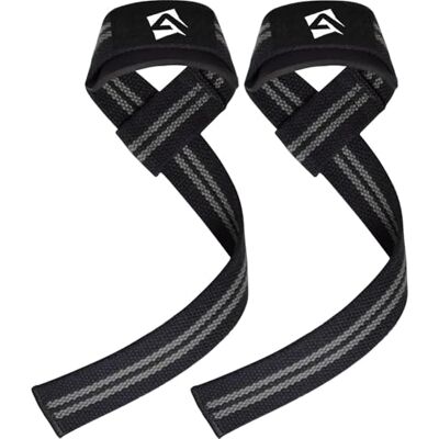 AQF Straps Powerlifting en néoprène rembourré avec support de poignet, poignées de gymnastique, poignets pour entraînement, musculation, puissance AQF Straps Powerlifting en néoprène rembourré avec support de poignet, poignées de gymnastique, poignets pour entraînement, musculation, puissance