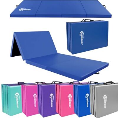 EYEPOWER Tapis de Gymnastique Pliable Épais Matelas de Gym 180x60x 5 cm pour Pratique Artistique Enfants & Maison Surface Protection Amortie pour Sécurité Sport & Fitness Intérieur à Domicile EYEPOWER Tapis de Gymnastique Pliable Épais Matelas de Gym 180x60x 5 cm pour Pratique Artistique Enfants & Maison Surface Protection Amortie pour Sécurité Sport & Fitness Intérieur à Domicile