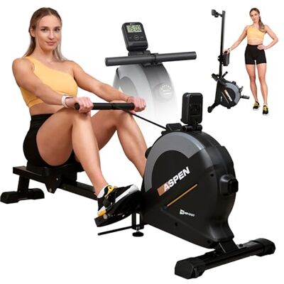 HS HOP-SPORT HOP-SPORT® Rameur d'appartement pliable magnétique HS-080R Aspen, 16 Niveaux de résistance à 30 kg, Écran LCD, Support tablette, Capacité de Charge 120 kg, Pour la Maison HS HOP-SPORT HOP-SPORT® Rameur d'appartement pliable magnétique HS-080R Aspen, 16 Niveaux de résistance à 30 kg, Écran LCD, Support tablette, Capacité de Charge 120 kg, Pour la Maison