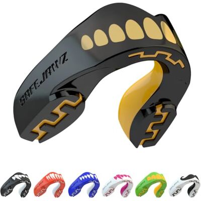 SAFEJAWZ Protège-dents de sport pour adultes et enfants Pour tous les sports de plein contact y compris le rugby, le MMA, les arts martiaux, le kickboxing, le judo, le hockey et la boxe SAFEJAWZ Protège-dents de sport pour adultes et enfants Pour tous les sports de plein contact y compris le rugby, le MMA, les arts martiaux, le kickboxing, le judo, le hockey et la boxe