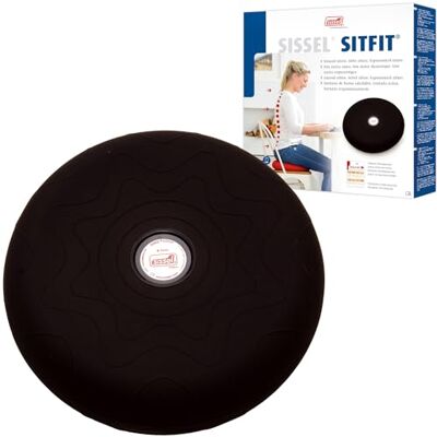 Sissel Sitfit Coussin d'assise Mixte Adulte, Noir (Black Magic), 33 cm Sissel Sitfit Coussin d'assise Mixte Adulte, Noir (Black Magic), 33 cm