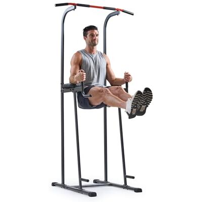 Sunny Health & Fitness SF-XF924016 Tour de musculation multifonction avec chaise de capitaine, station de dips, barre de traction, pompes et entraînement de base Sunny Health & Fitness SF-XF924016 Tour de musculation multifonction avec chaise de capitaine, station de dips, barre de traction, pompes et entraînement de base