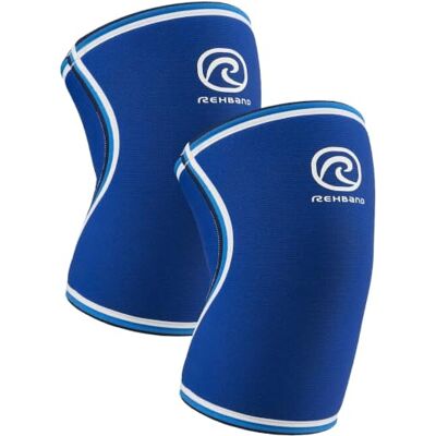 Rehband Genouillère pour sport de musculation 7 mm SBR/néoprène Flexible et antidérapante Genouillère de qualité pour homme et femme Couleur : bleu Paire Taille : M Rehband Genouillère pour sport de musculation 7 mm SBR/néoprène Flexible et antidérapante Genouillère de qualité pour homme et femme Couleur : bleu Paire Taille : M