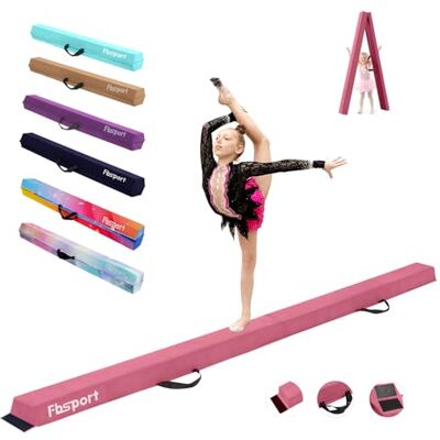 FBSPORT Poutre d'équilibre pliable pour enfants, barre d'équilibre de gymnastique, couche de flocage, équipement de fitness pour enfants, fitness / entraînement / gymnastique FBSPORT Poutre d'équilibre pliable pour enfants, barre d'équilibre de gymnastique, couche de flocage, équipement de fitness pour enfants, fitness / entraînement / gymnastique