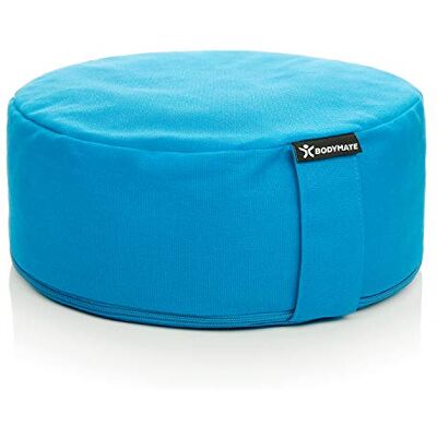 BODYMATE Coussin de yoga rond 31 cm de diamètre 13 cm de haut avec rembourrage en fourrure de sarrasin – Housse lavable en machine en 100% coton extra épais – Coussin de méditation – Coussin d'assise BODYMATE Coussin de yoga rond 31 cm de diamètre 13 cm de haut avec rembourrage en fourrure de sarrasin – Housse lavable en machine en 100% coton extra épais – Coussin de méditation – Coussin d'assise