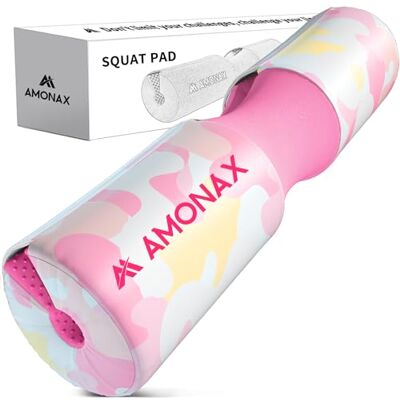 Amonax Coussin De Squat Pour Haltères, Rembourrage En Mousse Extra Épaisse Pour Soutien Du Cou Et Des Épaules, Housse Robuste Pour Gym, Entraînement, Poussées De Hanches Amonax Coussin De Squat Pour Haltères, Rembourrage En Mousse Extra Épaisse Pour Soutien Du Cou Et Des Épaules, Housse Robuste Pour Gym, Entraînement, Poussées De Hanches