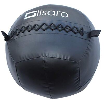 Lisaro ballon de fitness de qualité supérieure Médical pour entraînement d'endurance et musculation fonctionnelle Wallball Noir (4 kg) Lisaro ballon de fitness de qualité supérieure Médical pour entraînement d'endurance et musculation fonctionnelle Wallball Noir (4 kg)