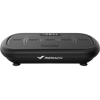 MERACH Plateforme Vibrante, 13mm Amplitude, 200kg, Bluetooth, Silicone Plateforme Vibrante Puissante pour L'entraînement et la Mise en Forme, Pédale en Silicone et Haut-Parleur Bluetooth MERACH Plateforme Vibrante, 13mm Amplitude, 200kg, Bluetooth, Silicone Plateforme Vibrante Puissante pour L'entraînement et la Mise en Forme, Pédale en Silicone et Haut-Parleur Bluetooth