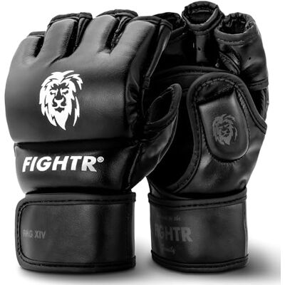 FIGHTR Gants ® MMA pour Une stabilité et Une Puissance de Frappe idéales Gants de grappling pour MMA, sandbag, Sparring et entraînement Sac de Transport Inclus FIGHTR Gants ® MMA pour Une stabilité et Une Puissance de Frappe idéales Gants de grappling pour MMA, sandbag, Sparring et entraînement Sac de Transport Inclus