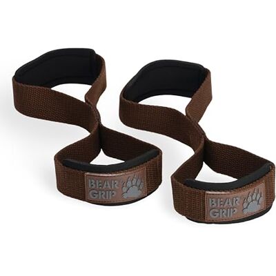 BEAR GRIP Sangles de levage de poids Premium figure 8 (vendues par paire) BEAR GRIP Sangles de levage de poids Premium figure 8 (vendues par paire)