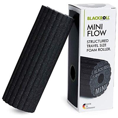 BLACKROLL ® MINI FLOW (5x15 cm) Rouleau d’automassage pour fitness, yoga, crossfit et étirements Double effet sur les fascias Noir BLACKROLL ® MINI FLOW (5x15 cm) Rouleau d’automassage pour fitness, yoga, crossfit et étirements Double effet sur les fascias Noir