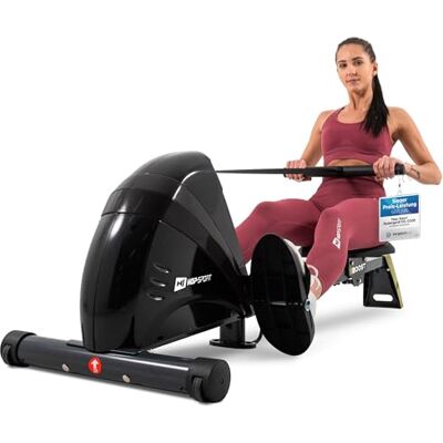HS HOP-SPORT Hop-Sport Rameur pliable appartement HS-030R Boost, Système Freinage Magnétique, 10 Niveaux de résistance, Rowing Machine pour la Maison, Roue d'inertie 9 kg, Silencieux, Capacité de Charge de 120 kg HS HOP-SPORT Hop-Sport Rameur pliable appartement HS-030R Boost, Système Freinage Magnétique, 10 Niveaux de résistance, Rowing Machine pour la Maison, Roue d'inertie 9 kg, Silencieux, Capacité de Charge de 120 kg