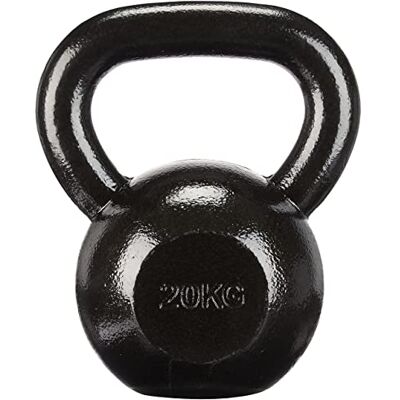 Haltère en Fonte Amazon Basics 20 kg - Durable, Revêtement en Caoutchouc, Poignée Ergonomique Haltère en Fonte Amazon Basics 20 kg - Durable, Revêtement en Caoutchouc, Poignée Ergonomique