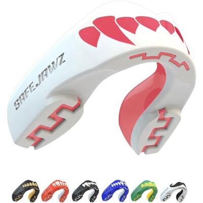 SAFEJAWZ Protège-dents de sport pour adultes et enfants Pour tous les sports de contact complet, y compris le rugby, le MMA, les arts martiaux, le kickboxing, le judo, le hockey et la boxe (Pink SAFEJAWZ Protège-dents de sport pour adultes et enfants Pour tous les sports de contact complet, y compris le rugby, le MMA, les arts martiaux, le kickboxing, le judo, le hockey et la boxe (Pink