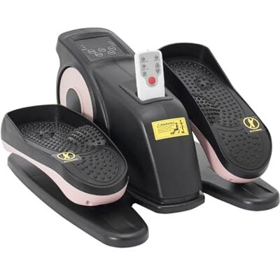 KAPIPALA Mini vélo elliptique sous le bureau avec télécommande et écran, vitesses réglables, vélo elliptique électrique sous le comptoir, pédalier d'entraînement pour jambes, exercices des bras KAPIPALA Mini vélo elliptique sous le bureau avec télécommande et écran, vitesses réglables, vélo elliptique électrique sous le comptoir, pédalier d'entraînement pour jambes, exercices des bras
