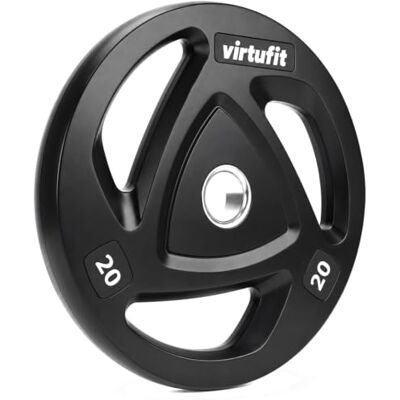 VirtuFit Disque d'haltère olympique en caoutchouc série 1,25 kg à 25 kg (20, kg) VirtuFit Disque d'haltère olympique en caoutchouc série 1,25 kg à 25 kg (20, kg)