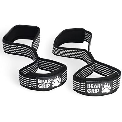 BEAR GRIP Sangles de levage de poids Premium figure 8 (vendues par paire) BEAR GRIP Sangles de levage de poids Premium figure 8 (vendues par paire)