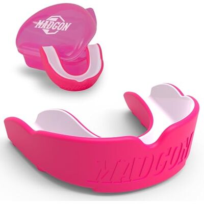 MADGON Protège-dents pour une respiration idéale et facilement adaptable Protège-dents de sport pour sports de combat, MMA, boxe, kickboxing Adultes MADGON Protège-dents pour une respiration idéale et facilement adaptable Protège-dents de sport pour sports de combat, MMA, boxe, kickboxing Adultes