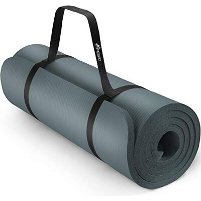 TRESKO Tapis d'exercice fitness tapis de yoga tapis de Pilates tapis de gymnastique, Dimensions 185 x 60 x 1,5 cm ou et 190 x 100 x 1,5 cm, sans Phtalates/en Mousse NBR/respecte la peau TRESKO Tapis d'exercice fitness tapis de yoga tapis de Pilates tapis de gymnastique, Dimensions 185 x 60 x 1,5 cm ou et 190 x 100 x 1,5 cm, sans Phtalates/en Mousse NBR/respecte la peau