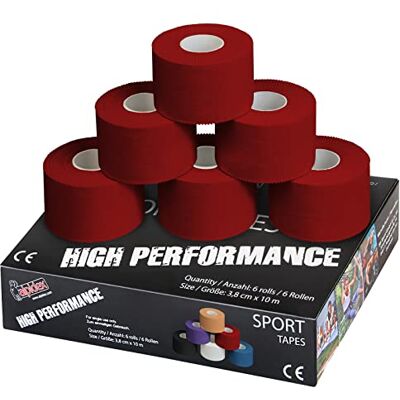 ALPIDEX Strap Sport 6 Rouleaux 3,8 cm x 10 m Football Handball Rugby Tape Sportif, Bande Adhésive, Boxe, Oxyde de Zinc, Peau, Imperméable, Respirant, Déchirable, Poignet, Cheville ALPIDEX Strap Sport 6 Rouleaux 3,8 cm x 10 m Football Handball Rugby Tape Sportif, Bande Adhésive, Boxe, Oxyde de Zinc, Peau, Imperméable, Respirant, Déchirable, Poignet, Cheville