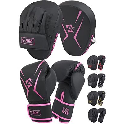 AQF Gant De Boxe Adulte Avec Patte D'ours- Kits De Boxe Adulte- Gants De Boxe Avec Incurvées Pao Boxe Pour Sac Boxe Frappe, MMA, Kickboxing, D'entraînement, Arts Martiaux AQF Gant De Boxe Adulte Avec Patte D'ours- Kits De Boxe Adulte- Gants De Boxe Avec Incurvées Pao Boxe Pour Sac Boxe Frappe, MMA, Kickboxing, D'entraînement, Arts Martiaux