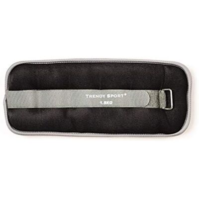 Trendy Sport Unisexe – Cheville et poignets lestés pour adulte Noir/gris 1,5 kg Trendy Sport Unisexe – Cheville et poignets lestés pour adulte Noir/gris 1,5 kg