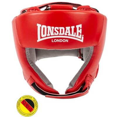 Lonsdale Contest PROTEC DBV Protection de tête en cuir Rouge XL Lonsdale Contest PROTEC DBV Protection de tête en cuir Rouge XL