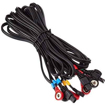 Compex noirs Jeu de 4 câbles snap Mixte adulte, Taille Unique Compex noirs Jeu de 4 câbles snap Mixte adulte, Taille Unique