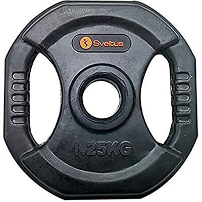 Sveltus Poids 1,25kg - Acier Revêtu de Caoutchouc - 15,5cm - 28mm - Vendu seul Sveltus Poids 1,25kg - Acier Revêtu de Caoutchouc - 15,5cm - 28mm - Vendu seul