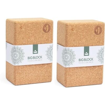 Bodhi Bloc de yoga en liège Individuel et en kit 100 % liège naturel – Bloc de yoga universel Respectueux de l'environnement et durable Outil pour vos asanas, étirement et régénération 227 x Bodhi Bloc de yoga en liège Individuel et en kit 100 % liège naturel – Bloc de yoga universel Respectueux de l'environnement et durable Outil pour vos asanas, étirement et régénération 227 x