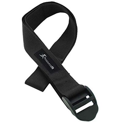 Sangle de Yoga ProsourceFit - Noire - Coton Durable, Boucle Ajustable - Yoga & Fitness Sangle de Yoga ProsourceFit - Noire - Coton Durable, Boucle Ajustable - Yoga & Fitness