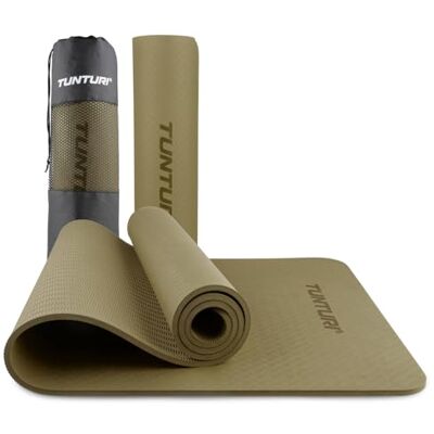 Tunturi Tapis de yoga épais de 8 mm Antidérapant Avec sangle de transport Pour yoga et pilates Tapis de sport 183 x 61 x 0,8 cm Sans substances nocives Particulièrement confortable Tunturi Tapis de yoga épais de 8 mm Antidérapant Avec sangle de transport Pour yoga et pilates Tapis de sport 183 x 61 x 0,8 cm Sans substances nocives Particulièrement confortable