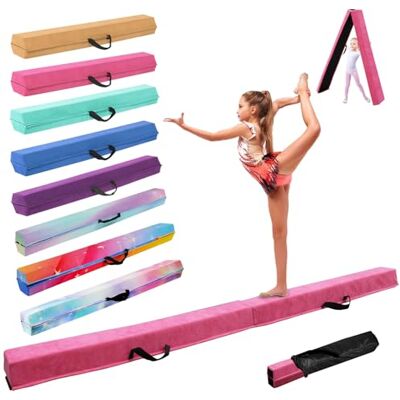 SportBob Poutre Gymnastique Pliable 240/270/300 cm, Poutre de Gymnastique Entraînement Portative pour Enfants et Adultes, Poutre d'equilibre vec Sac de Transport, pour débutants et Gymnastes Professionnels SportBob Poutre Gymnastique Pliable 240/270/300 cm, Poutre de Gymnastique Entraînement Portative pour Enfants et Adultes, Poutre d'equilibre vec Sac de Transport, pour débutants et Gymnastes Professionnels
