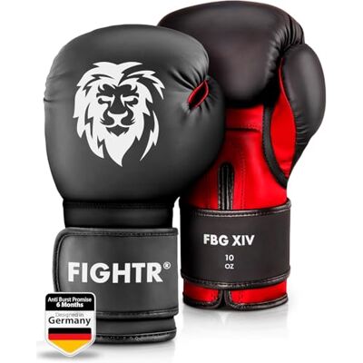 FIGHTR ® Gants de Boxe – Protection et Stabilité Maximales Gants pour Boxe, MMA, Muay Thai et Kickboxing Tailles 8–16 oz, Sac de Transport Inclus FIGHTR ® Gants de Boxe – Protection et Stabilité Maximales Gants pour Boxe, MMA, Muay Thai et Kickboxing Tailles 8–16 oz, Sac de Transport Inclus