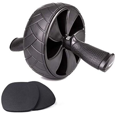 PULLUP & DIP Roue abdominale, Ab Roller avec Poignées ergonomiques et tapis de Genoux Matelassés, excellente Prise en Main, Exercice Abdominaux pour les Hommes et les Femmes PULLUP & DIP Roue abdominale, Ab Roller avec Poignées ergonomiques et tapis de Genoux Matelassés, excellente Prise en Main, Exercice Abdominaux pour les Hommes et les Femmes