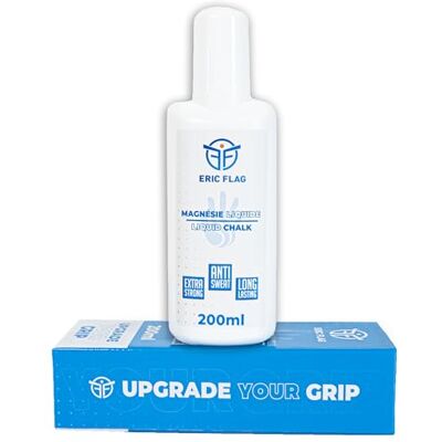 Eric Flag Magnésie Liquide 200ml Craie Liquide de Marque Française, Grip Puissant, Mains Sèches & Séchage Rapide Calisthenics, Escalade, Crossfit, Gymnastique, Musculation, Padel, Pole Dance Eric Flag Magnésie Liquide 200ml Craie Liquide de Marque Française, Grip Puissant, Mains Sèches & Séchage Rapide Calisthenics, Escalade, Crossfit, Gymnastique, Musculation, Padel, Pole Dance