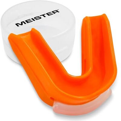 Meister MMA Protège-dents malléable avec étui – Orange Meister MMA Protège-dents malléable avec étui – Orange