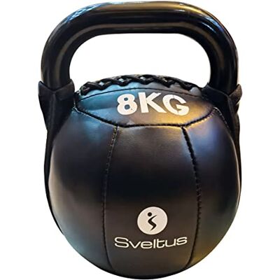Sveltus Soft kettlebell PU noir 8 kg Sveltus Soft kettlebell PU noir 8 kg