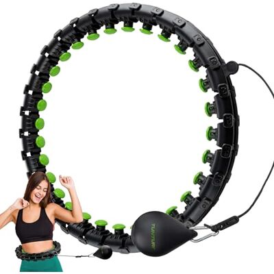 Tunturi Hula Hoop, cerceau pour adultes et débutants, réglable, pour perte de poids et fitness Tunturi Hula Hoop, cerceau pour adultes et débutants, réglable, pour perte de poids et fitness