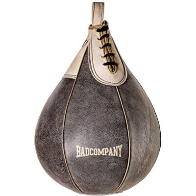Bad Company Sac de frappe rétro en cuir de vachette Taille moyenne Ballon de frappe suspendu Bad Company Sac de frappe rétro en cuir de vachette Taille moyenne Ballon de frappe suspendu