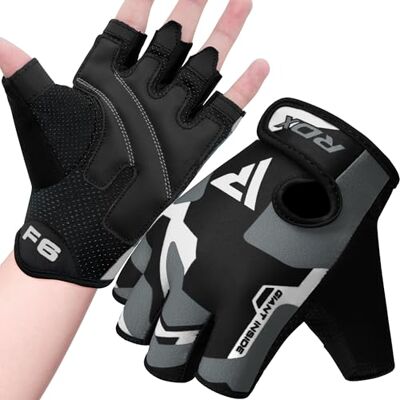 RDX Gants d'haltérophilie Gym Fitness Entraînement Antidérapant Rembourré Protection de la Paume Elastique Équipement d'entraînement de Force Homme Femme Demi-Doigt Exercice Musculation Calisthénique Cyclisme Escalade RDX Gants d'haltérophilie Gym Fitness Entraînement Antidérapant Rembourré Protection de la Paume Elastique Équipement d'entraînement de Force Homme Femme Demi-Doigt Exercice Musculation Calisthénique Cyclisme Escalade