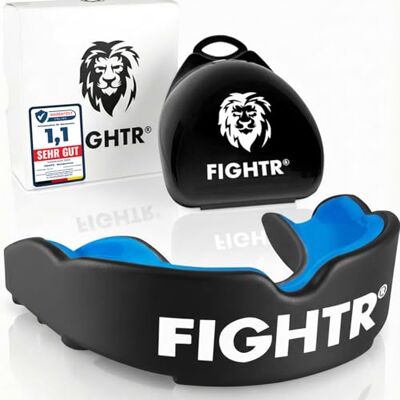FIGHTR ® Protège-Dents pour Une Respiration idéale et Facile à Ajuster Protège-Dents Sport pour la Boxe, Le MMA, Le Muay Thai, Le Hockey et Les Arts Martiaux Boîte d'hygiène Incluse FIGHTR ® Protège-Dents pour Une Respiration idéale et Facile à Ajuster Protège-Dents Sport pour la Boxe, Le MMA, Le Muay Thai, Le Hockey et Les Arts Martiaux Boîte d'hygiène Incluse