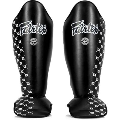 Fairtex Protège-tibias de compétition Muay Thai SP5 – Noir, Bleu Fairtex Protège-tibias de compétition Muay Thai SP5 – Noir, Bleu